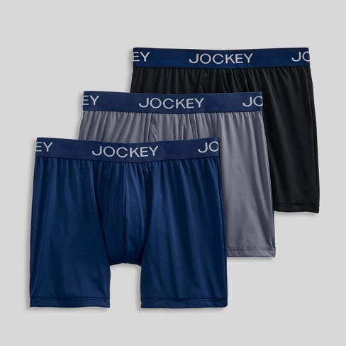 Jockey Generation™ Men's Micro Stretch 3pk Boxer Briefs - Gray/black ...