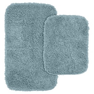 2pc Jazz Shaggy Washable Nylon Bath Rug Set - Garland - 1 of 4