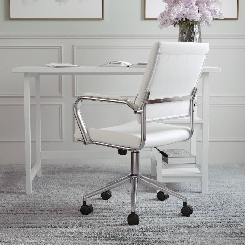 Upholstered Office Swivel Chair - Martha Stewart, 4 of 14