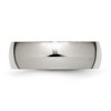 Black Bow Jewelry Titanium 7mm Polished Domed Comfort Fit Band - image 3 of 4