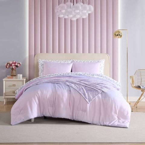 Betseyville Queen Ombre Bright Bed Set Purple