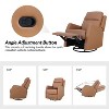 Ofelia Upholstery Wingback Swivel Recliner for Bedroom and Living Room |Artful Living Design - 4 of 4