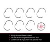 HLC.ME White Thermal Insulated 100% Blackout Curtain Liner Grommet Panels - Complete Darkness & Privacy - w/ 16 Rings - 3 of 4