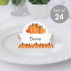 Big Dot of Happiness Fall Pumpkin - Halloween or Thanksgiving Party Tent Buffet Card - Table Setting Name Place Cards - Set of 24 - 2 of 4