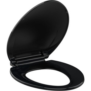 Slow-Close Toilet Seat, Quiet Polypropylene (PP) Toilet Lid with Secure Hinges, Easy to Install & Clean - 1 of 4
