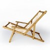 Little Arrow Design Co Oceania Diamond Stripes Ginger Sling Chair - Pink - Deny Designs: Outdoor Portable Lounger, Wood Composite Frame - 2 of 2