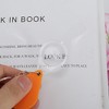 Unique Bargains Magnifier Keychain Teardrop Magnifier 10X Compact & Portable ABS Metal Acrylic Orange 1.97"x1.38"x0.31" 1 Pc - 2 of 3