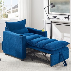 NicBex Convertible Sofa Bed Sleeper Chair with 3-Position Adjustable Backrest,Upholstered Small Couch for Living Room,Bedroom - 1 of 4