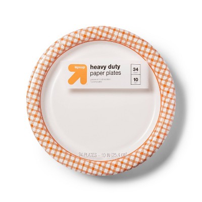 orange paper plates