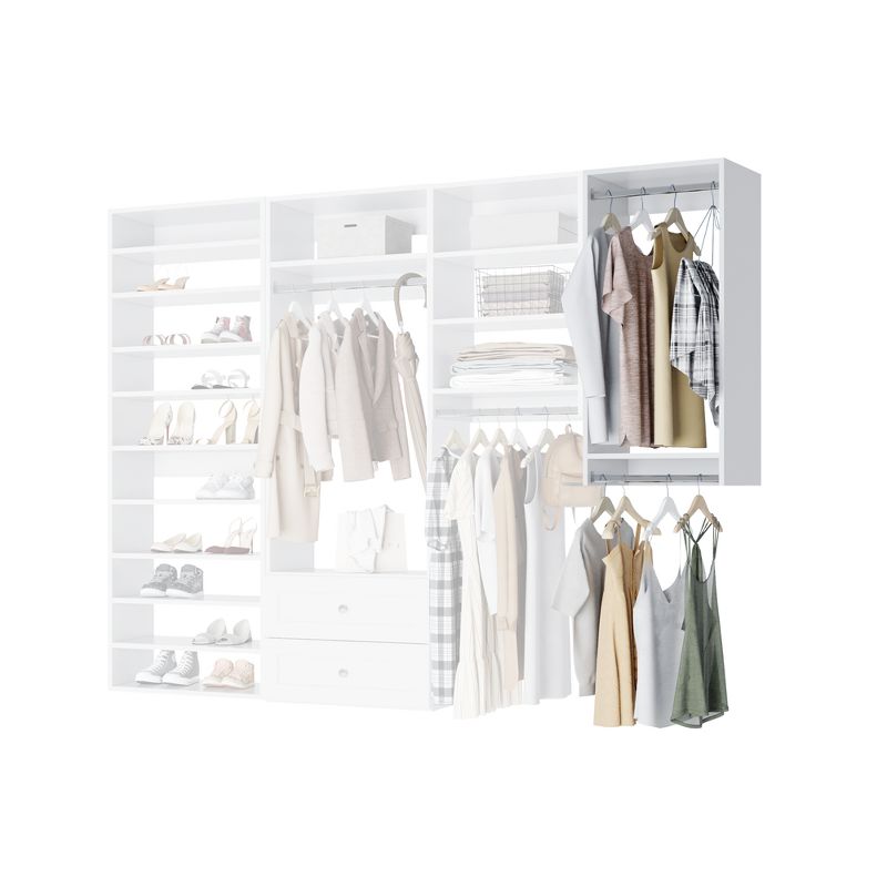 Modular Closets Built-in Double Hanging Unit For Closet Systems, 5 of 7