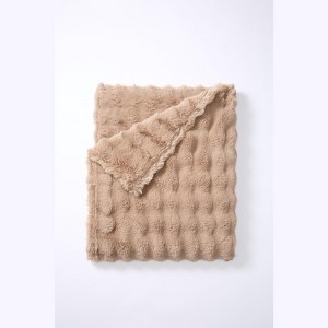 BrylaneHome Cascade Ultra Fine Faux Fur Throw - 1 of 4