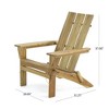 CAVINAS Acacia Wood Folding Adirondack Chair, Rustic Outdoor Lounge Chair with Foldable Design, Patio Folding Chair, Outdoor Seating for Garden - 3 of 4