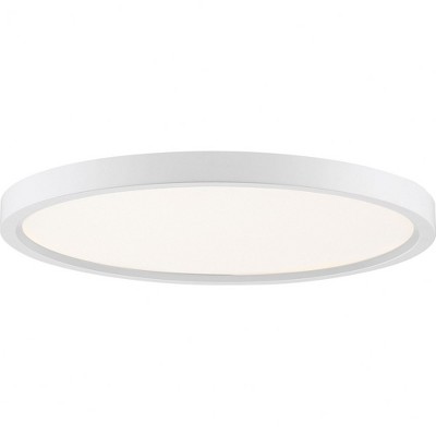 Quoizel Lighting Outskirts 1 - Light Flush Mount in  Fresco