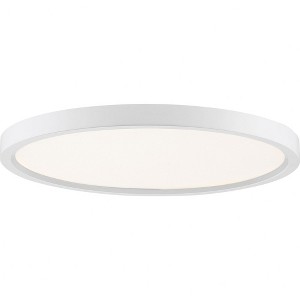 Quoizel Lighting Outskirts 1 - Light Flush Mount in  Fresco - 1 of 4