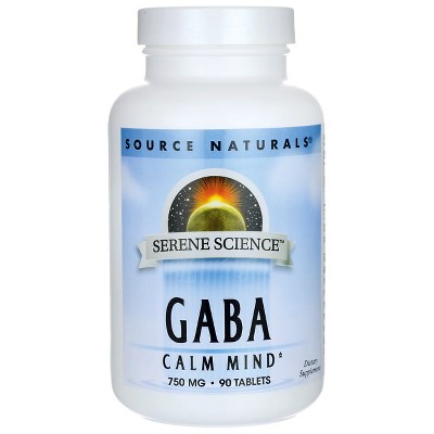 Source Naturals Dietary Supplements Serene Science Gaba 750 mg Tablet 90ct