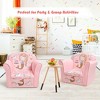 Costway Kids Mermaid Sofa Children Armrest Couch Upholstered Chair Toddler Furniture - 4 of 4
