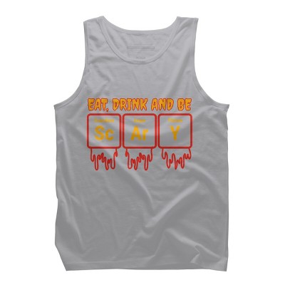 Men's Design By Humans Funny Periodic Element Chemistry Halloween Science By Luckyst Tank Top