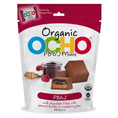 OCHO Candy Organic Milk Chocolate PBJ Mini Pouch - 3.5oz