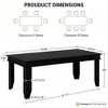 COZONY 71-inch Farmhouse Dining Table for 6-8 People, Rustic Rectangular Wood Kitchen Table for Living Room and Restaurant - 3 of 4