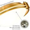 Claxy Modern Flush Mount Ceiling Light 12 Inches Brass Ceiling Lighting - 3 of 4