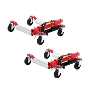 Car Wheel Dolly Jack Set, 1500LBS Capacity Wheel Dolly with Hydraulic Tire Jack & Aluminium Twin Rollers, Heavy Duty Rollers with Foot Pedal - 1 of 4