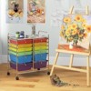 Tangkula 12-Drawers Rolling Storage Cart with Organizer Top - 2 of 4