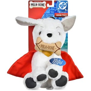 DC Comics Superman Krypto The Superdog Plush Dog Toy ¨C Soft Squeaky Dog Toy with Crinkle Sounds, Cape & Milk-Bone Treat Design, 7.5 Inch - 1 of 1