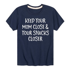Boys' - Instant Message - Mom Close Snacks Closer Short Sleeve Graphic T-Shirt - 1 of 4