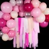 PartyWoo Crepe Paper Streamers Pink Light Hot Red White 8 Rolls 656 ft 1.8 Inch x 82 Ft Roll - 2 of 4
