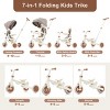 7 in 1 Baby Tricycle,Foldable Toddler Tricycle with Removable and Adjustable Parent Handle,Toddler Push Bike with Removable Pedal-3irtyhousy - 2 of 4