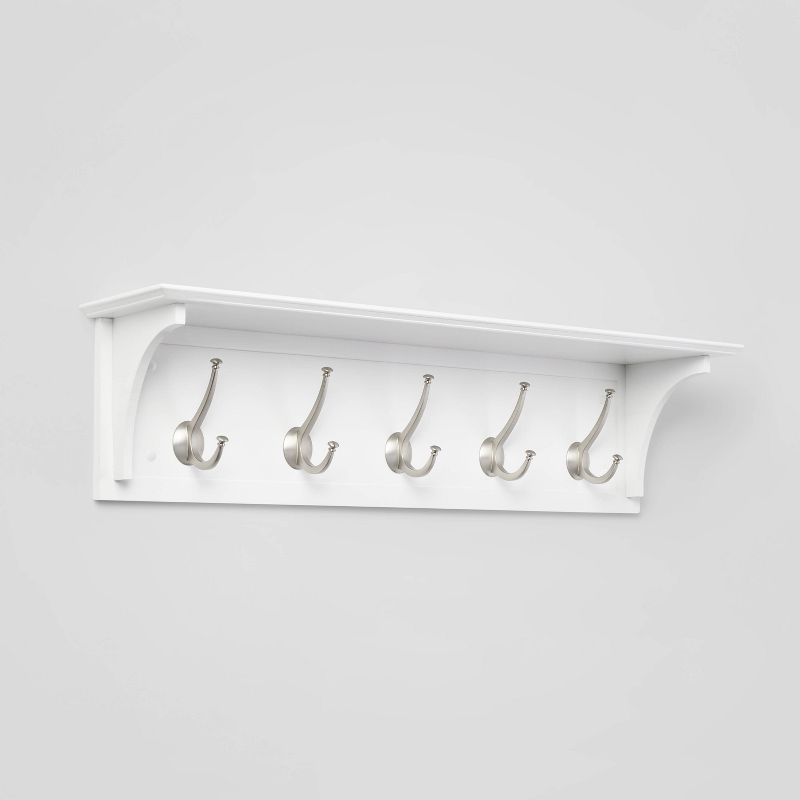 Wood Entryway with Shelf Ivory - Threshold&#8482;, 1 of 5