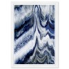 13" x 19" Estana Abstract Framed Wall Art Blue - Hatcher and Ethan: Modern Decor, White Frame, Digital Art - 3 of 4