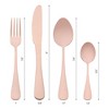REGALWOVEN Stainless Steel Mirror Polished Flatware Set with Supporting Shelf Silverware Set 24 Pieces - 2 of 4