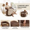360° Swivel Chair Upholstered Accent Chair Barrel Chair Padded Armchair Cozy Reading Chair - ModernLuxe - 4 of 4