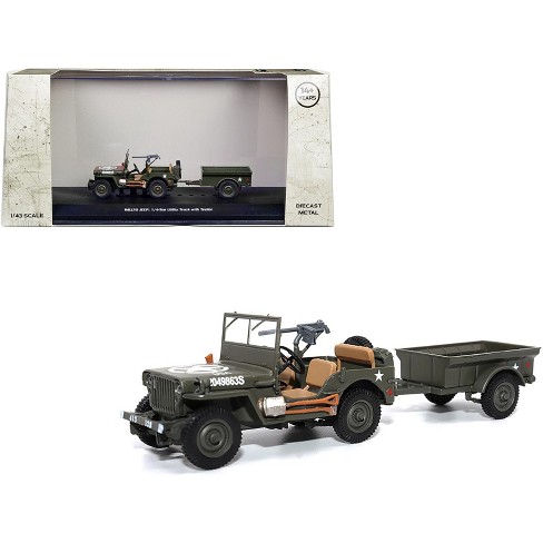 Jeep Willys U.s.a. Army Green 1/32 Diecast Model Car By New Ray : Target
