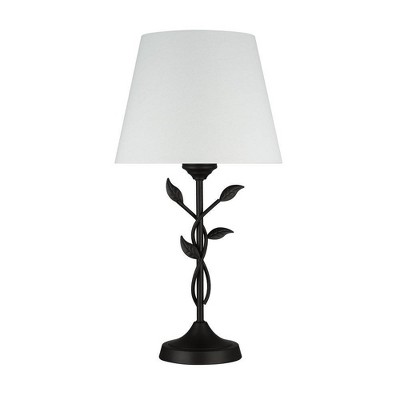 21" Metal Table Lamp Floral - Cresswell Lighting