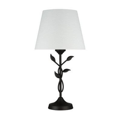 21" Metal Floral Table Lamp (Includes LED Light Bulb) - Cresswell Lighting