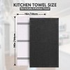Cotton Kitchen Towels, Ultra Soft Tea Towel, Super Absorbent Terry Dish Towels for Kitchen Linens, 15x25 Inch - 2 of 4