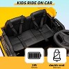 24V 2-Seater Ride-On Dump Truck for Kids, Remote Control Construction Toy with Electric Dump Bed, Extra Shovel - 2 of 4