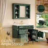 NicBex 36" Bathroom Vanity with Medicine Cabinet&Ceramic Sink,Bathroom Storage Cabinet Combo with 4 Drawers&2 Doors,No Faucet Included - 2 of 4