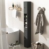 Tangkula Tall Slim Bathroom Storage Cabinet Linen Tower w/Drawer Adjustable Shelves - 3 of 4