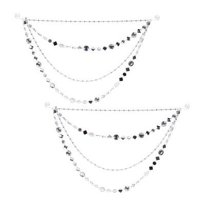 Jewel Bead and Chain Link Garland (Set of 2)