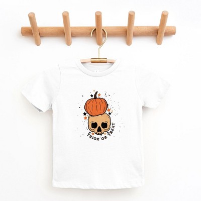 The Juniper Shop Trick Or Treat Skull Toddler Short Sleeve Tee