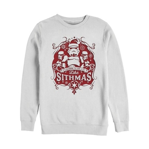 Men s Star Wars Christmas Looking Like Sithmas Sweatshirt Target