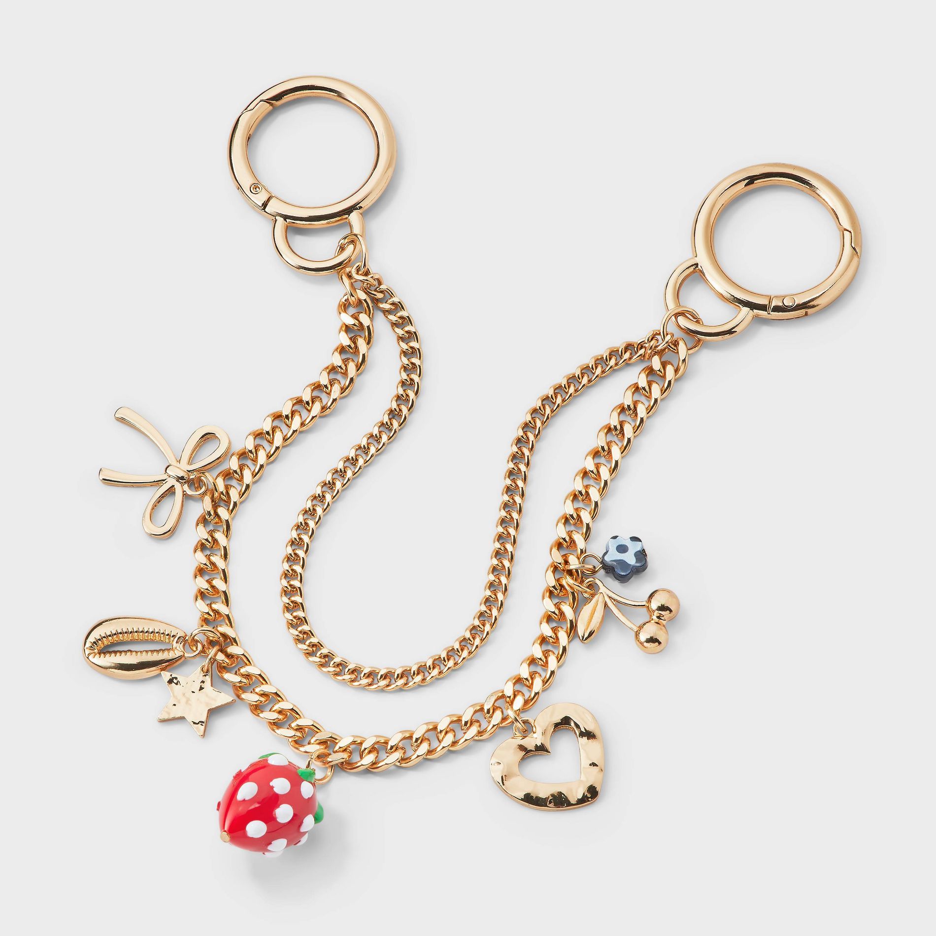 Heart & Fruit Chain Bag Charm - Wild Fable™