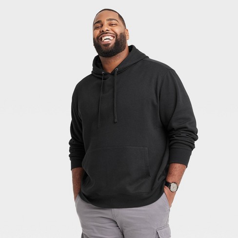 Big and cheap tall black hoodie