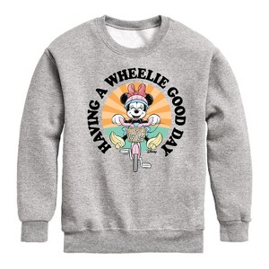 Boys' - Disney - Wheelie Good Day Graphic Long Sleeve Fleece Sweatshirt - 1 of 4