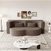 Dexmalle Modern Cloud Shape Convertible Sleeper Sofa Bed with 2 Pillows,Living Room - 3 of 4