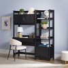 Saracina Home 2pc Transitional Fluted Hutch Desk with Narrow Bookcase - 4 of 4