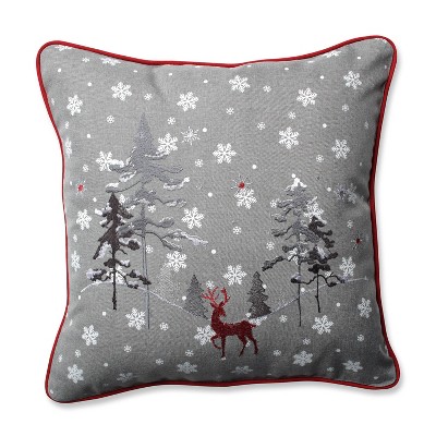 16.5" x16.5" Reindeer Square Throw Pillow - Pillow Perfect